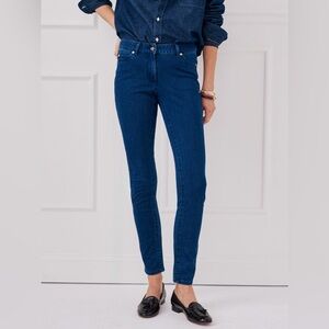 J. McLaughlin Women’s Size 8 Dark Wash Skinny Slim Straight Leg Mid-Rise Stretch